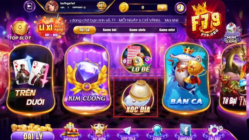 Game xóc đĩa F79 được game thủ ưa chuộng 